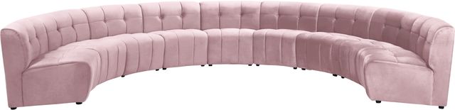 Meridian Furniture Limitless 9-Piece Pink Velvet Modular Sectional-0
