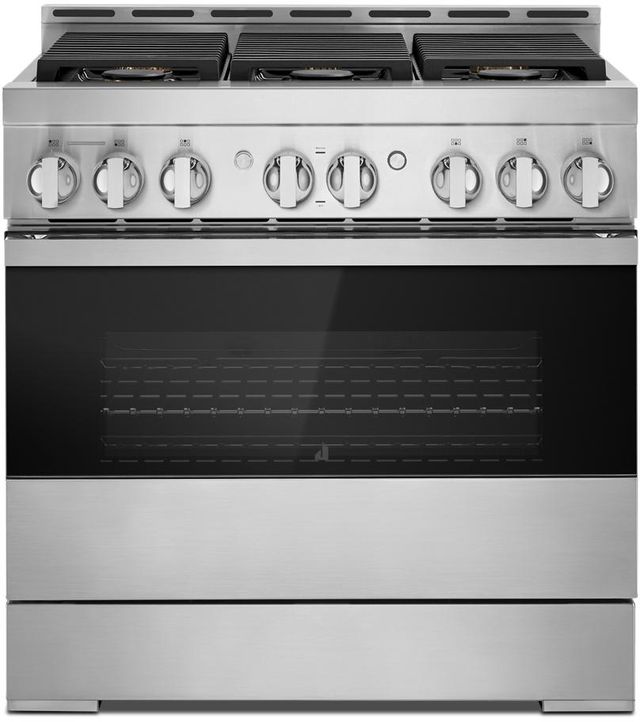 JennAir® NOIR™ 36" Stainless Steel Pro Style Natural Gas Range-0