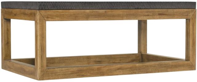 Hooker® Furniture Big Sky Furrowed Bark Cocktail Table with Vintage Natural Base-0