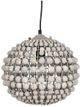 Crestview Collection Lauren Pendant White Washed Wood & Grey Washed Metal Pendant-0