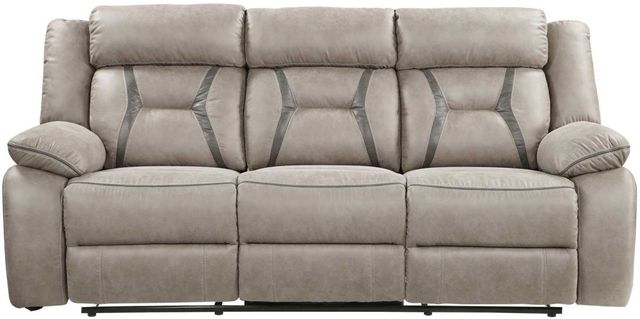 Steve Silver Co. Tyson Gray Manual Reclining Sofa-3
