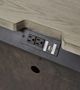 Signature Design by Ashley® Foyland Brushed Black/Dusty Grayish Brown Nightstand-3