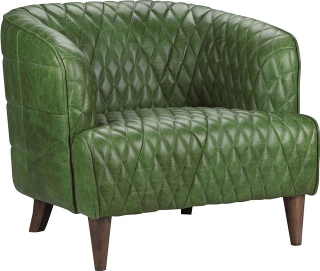 Moe's Home Collection Magdalen Dark Green Arm Chair-0