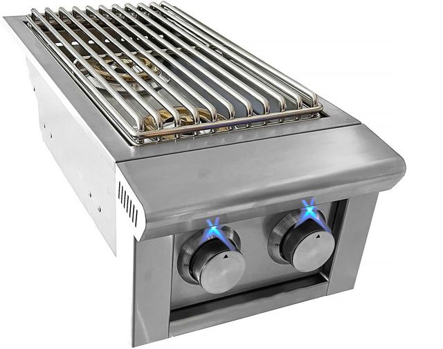 XO 13" Stainless Steel Double Side Burner-1