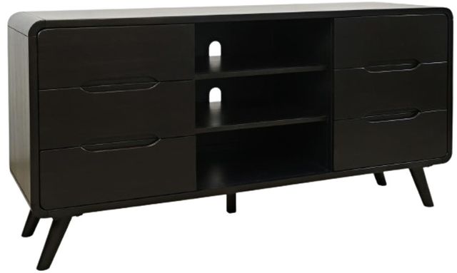 Jofran Inc. Marlowe Black Media Console-0