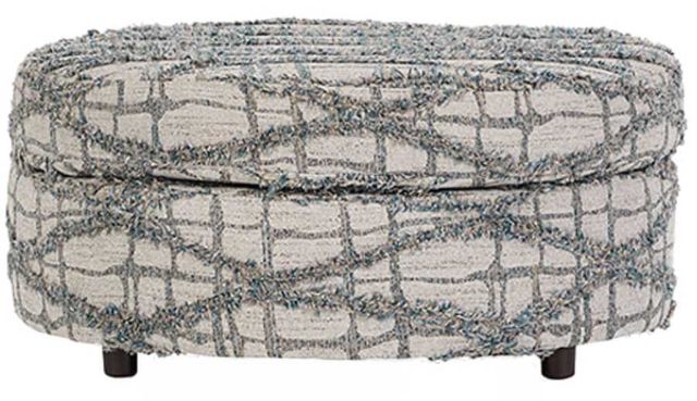 Hughes Furniture® 23600 Misha Batik Round Ottoman-0