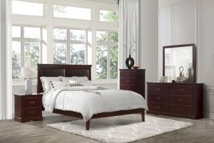 Mazin Furniture Seabright Cherry Mirror-2