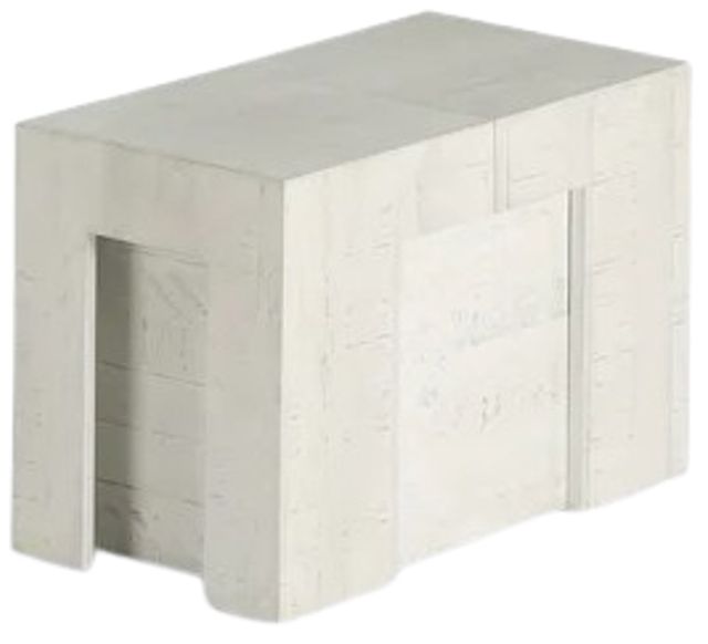 Transformer Table Transformer Canadian Birch White Extendable Dining Bench-0