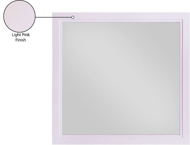 Meridian Furniture Bowtie Light Pink Mirror-4