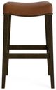 Bassett® Furniture Customizable Vail Leather Saddle Bar Stool-1