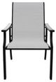 Telescope Casual St. Catherine Abalone/Black Aluminum/Fabric Outdoor MGP Sling Arm Chair-1