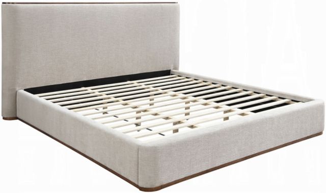 ACME Furniture Orane Gray Eastern King Upholstered Panel Bed-0