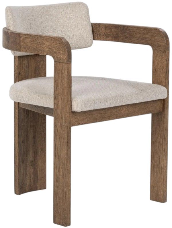 Classic Home Labelle Tan Oak Dining Arm chair-0