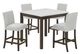 Crown Mark Lennon 5-Piece Brown/White Counter Dining Set-0