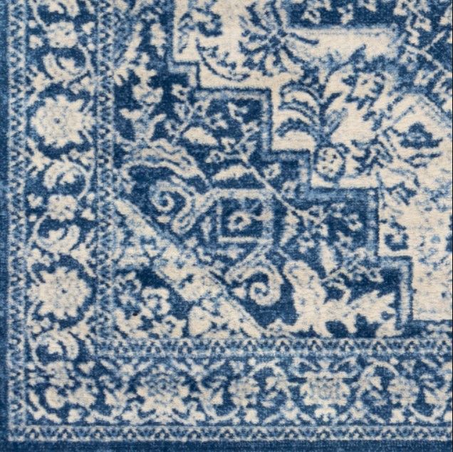 Surya Monaco Ivory/Navy 4'x6' Area Rug-3