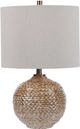 Uttermost® Lagos Brown Glaze Table Lamp-0