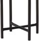 Dovetail Furniture Nerida Glass Top End Table with Black Base-3