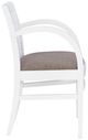 Linon Wendy Dark Gray/White Upholstered Arm Chair-4