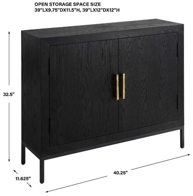 Uttermost® Front Range Black Cabinet-2
