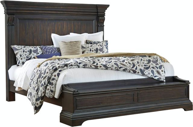 Pulaski™ Caldwell Brown Queen Storage Bed-0