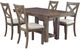 Signature Design by Ashley® Moriville 5-Piece Grayish Brown Dining Set-0