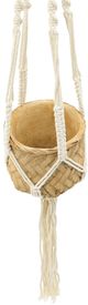 A & B Home Natural Petite Basket Planter-1