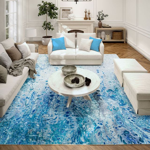 Dalyn™ Rug Company Kikiamo KK18 Ocean 5'x8' Area Rug-3