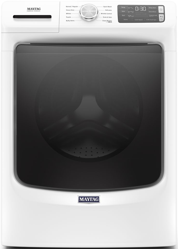 Laveuse à chargement frontal Maytag® de 5.2 pi³ - Blanc-0