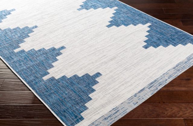 Surya Eagean Navy/Off-White 4'x6' Area Rug-2