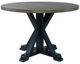 Liberty Furniture Lakeshore Gray Wash Single Pedestal Table with Navy Base-0