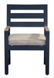 Signature Design by Ashley® East Beach Driftwood/Navy Blue Fabric/Metal Outdoor Chair-2