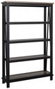 International Furniture Direct Loft Brown Brown/Gray/Matte Black Bookcase-0