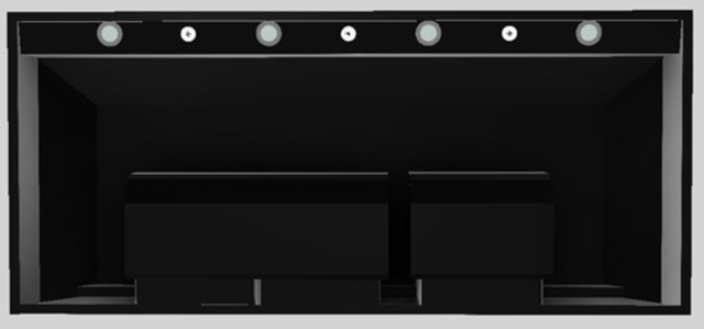 Vent-A-Hood® Designer Series 54" Black Wall Mounted Range Hood-1
