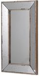A & B Home Distressed Silver Wall Mirror-0