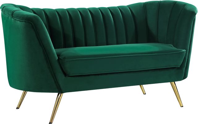 Meridian Furniture Margo Green Velvet Loveseat-0