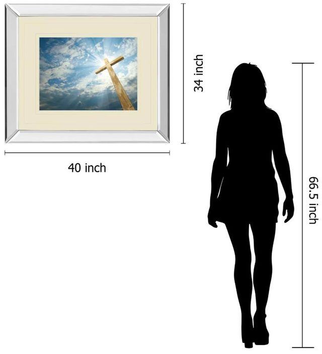 Classy Art Cross in the Sky by Viadischern Mirror Framed Wall Art-2