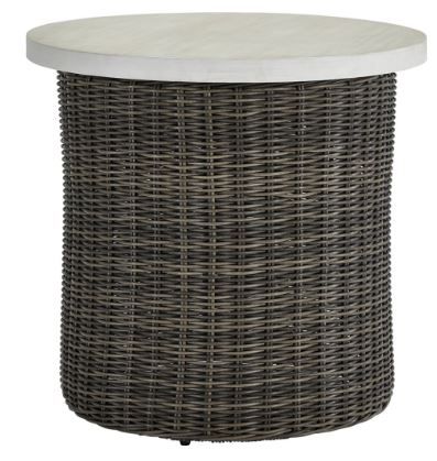 Lane Venture® Oasis Ash Round End Table-0