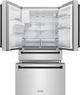 ZLINE Autograph Edition 36" 21.6 Cu. Ft. Fingerprint Resistant Stainless Steel Counter Depth French Door Refrigerator with Water/Ice Dispenser and Matte Black Traditional Handles-1