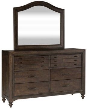 Liberty Furniture Catawba Hills 4-Piece Peppercorn Queen Poster Bedroom Set-2