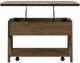 Null Furniture Oak Park Rustic Oak Top Lift-Top Cocktail Table with Natural Oak Base-4