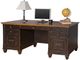 Martin Furniture Hartford Two Toned Rubbed Double Pedestal Desk-0