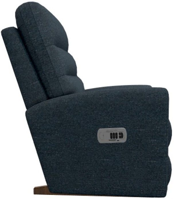 La-Z-Boy® Liam Navy Power Rocking Recliner with Headrest-3