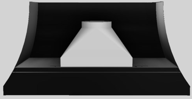 Vent-A-Hood® Designer Series 60" Black Wall Mounted Range Hood-3
