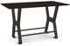 Amisco Customizable Parade 42" Short Wood Top Bar Table Base-1