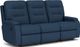 Flexsteel® Kerrie Blue Lapis Reclining Sofa-0