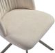 Armen Living Hallie Cream/Light Champagne Swivel Dining Side Chair-5