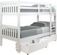 Donco Kids Austin Mission White Twin/Twin Bunk Bed with Drawer Storage-0