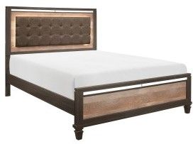Mazin Furniture Dandridge Brown Queen Bed-1