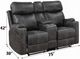 ACME Furniture Hirah Dark Gray Manual Reclining Console Loveseat-4