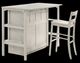Night & Day Furniture™ Siesta Antique White Twin Murphy Cabinet Desk Bed-0